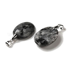 Natural Larvikite Pendants&nbsp;G-Z055-03P-14