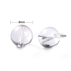 100Pcs 8mm Natural Grade AA Quartz Crystal Round Beads&nbsp;DIY-LS0002-36