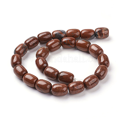 Natural Red Jasper Beads Strands&nbsp;G-G731-24-18x13mm