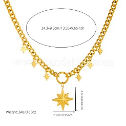304 Stainless Steel Micro Pave Clear Cubic Zirconia Pendant Necklaces&nbsp;FS-WG041DC-02