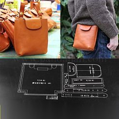 DIY Leather Shoulder Bag Acrylic Template&nbsp;TOOL-L007-06