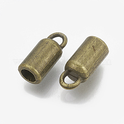 Tibetan Style Alloy Cord Ends&nbsp;TIBE-R315-01AB-FF