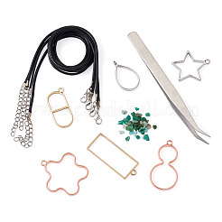 DIY UV/Epoxy Resin Pendant Necklace Making Kits&nbsp;DIY-TA0008-72