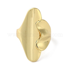 Rack Plating Brass Open Cuff Rings&nbsp;RJEW-K249-10G