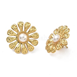 201 Stainless Steel Stud Earrings&nbsp;EJEW-D354-08G-04