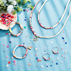 Handmade Polymer Clay Beads&nbsp;CLAY-FH0001-01A-M