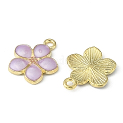 10Pcs Light Gold Plated Alloy Enamel Pendants&nbsp;ENAM-YW0002-15A
