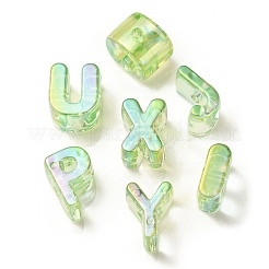UV Plating Rainbow Iridescent Acrylic Beads&nbsp;OACR-C012-02D-1