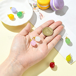 8Pcs 8 COlors Handmade Lampwork Pendants&nbsp;LAMP-CJ0002-59