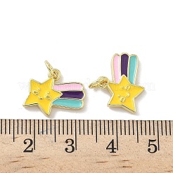 Brass Enamel Charms&nbsp;KK-P325-24G