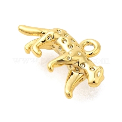 Leopard Rack Plating Brass Pendants Charms&nbsp;KK-S396-43G