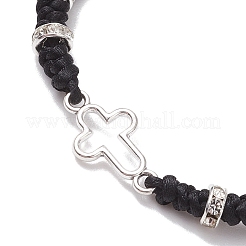 Cross Alloy Link Bracelets&nbsp;BJEW-JB11527-01