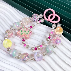 30Pcs Rainbow Iridescent Plating Acrylic Beads&nbsp;TACR-CJ0001-52