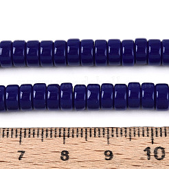 Opaque Solid Color Glass Beads Strands&nbsp;X-GLAA-N026-3x6mm-09