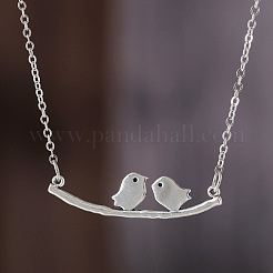 Alloy Couple Birds Pendant Necklaces for Women&nbsp;FS-WG2DA5D-01