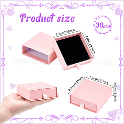 Paper Jewelry Drawer Boxes&nbsp;LS-CON-WH0085-203C