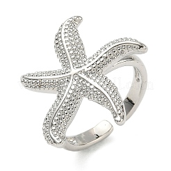 Brass Cuff Rings for Women&nbsp;RJEW-A083-01P