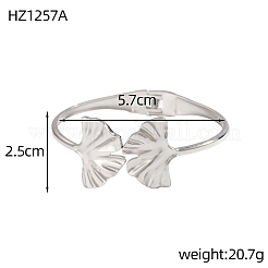 304 Stainless Steel Cuff Bangles&nbsp;STAS-OY009-16P