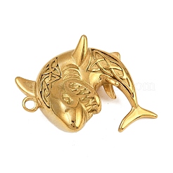 304 Stainless Steel Sea Animal Pendants&nbsp;LS-STAS-P402-05B-G