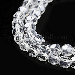 Electroplate Transparent Glass Beads Strands&nbsp;EGLA-A035-T4mm-A19