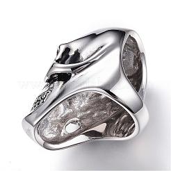 304 Stainless Steel Finger Rings&nbsp;RJEW-G075-01P-M