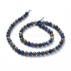 Natural Chrysocolla Beads Strands&nbsp;G-L505-24-6mm