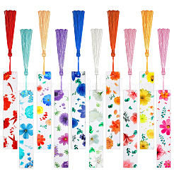 20Pcs 10 Colors Acrylic Bookmarks&nbsp;AJEW-SP0003-38
