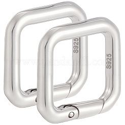 925 Sterling Silver Spring Gate Rings&nbsp;STER-BBC0009-25