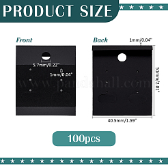 PVC with Velvet Earring Display Card&nbsp;AJEW-WH0475-89