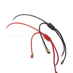 2Pcs 2 Color Hear Love Acrylic Braided Bead Bracelets Set&nbsp;BJEW-JB09849