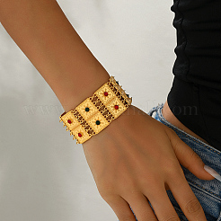 Vintage Alloy Micro Pave Cubic Zirconia Multi-strand Bracelets&nbsp;LU4255