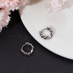 1 Pair 316 Surgical Stainless Steel Hoop Earrings&nbsp;EJEW-BBC0001-64A