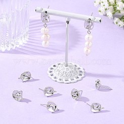 SHEGRACE Brass Stud Earring Findings&nbsp;XGRQ6M591-903P
