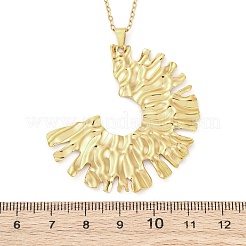 Exaggerated Semicircle 304 Stainless Steel Pendant Necklaces&nbsp;NJEW-M096-27G