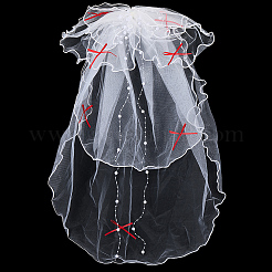 Organza ABS Pearl Wedding Veil&nbsp;OHAR-WH20020-05A