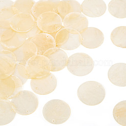 50Pcs Dyed Natural Capiz Shell Connector Charms&nbsp;BSHE-TA0001-20C