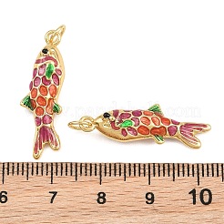 Brass Enamel Pendants&nbsp;KK-CBA3297-05A-G01
