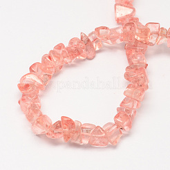 Cherry Quartz Glass Beads Strands&nbsp;X-G-R192-12