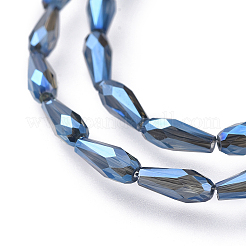 Electroplate Transparent Glass Beads Strands&nbsp;EGLA-L015-FR-A03