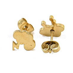 304 Stainless Steel Stud Earrings&nbsp;EJEW-G384-03F
