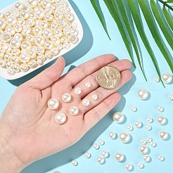 100Pcs ABS Plastic Imitation Pearl Beads&nbsp;OACR-YW0002-46A