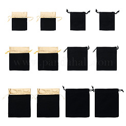 24Pcs 6 Styles Rectangle Velvet Jewelry Drawstring Bags&nbsp;TP-TA0001-08