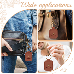 2Pcs PU Leather Ring Holder Keychain Pendant Decoration&nbsp;AJEW-GO0002-27A