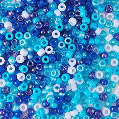 1200Pcs 2 Style 3 Colors Mixed Effect Acrylic European Beads&nbsp;OACR-SZ0001-28
