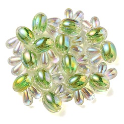 UV Plating Rainbow Iridescent Acrylic Beads&nbsp;PACR-E001-05C