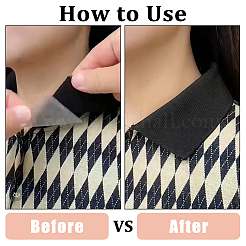 100Pcs 4 Style Arrow Shape PET Plastic Tab Collar for Clergy Shirt&nbsp;DIY-FH0006-47