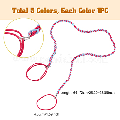 5Pcs 5 Colors Nylon Hair Ties Wigs&nbsp;OHAR-GA0001-15