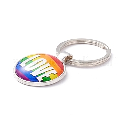 Pride Style Glass Keychain&nbsp;LS-KEYC-F033-01G
