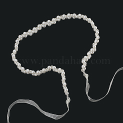 Plastic Imitation Pearl Beaded Chain Belts&nbsp;AJEW-WH20070-051