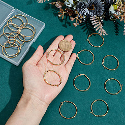 12 Pairs 201 Stainless Steel Hoop Earrings&nbsp;EJEW-ME0001-10